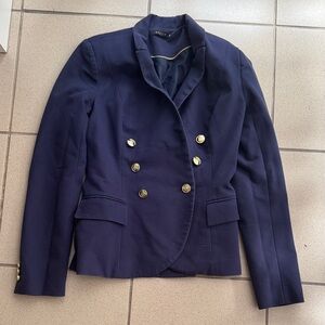 Mohito xs Navy Double-Breasted Women's Blazer Jacket